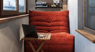 Диван для балкона и лоджии-7, Диван ДеФранс для веранды